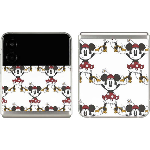 Disney Minnie Mouse Pattern Formation Galaxy Z Flip3 5G Skin
